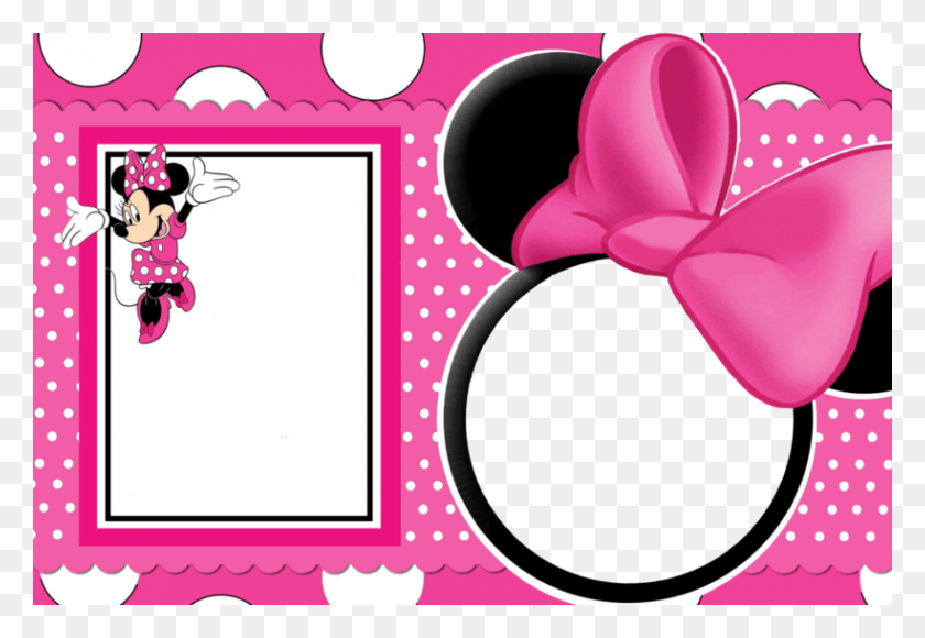 820x547 Descargar Png Minnie Mouse Rosa, Texto, Gráficos Hd Png
