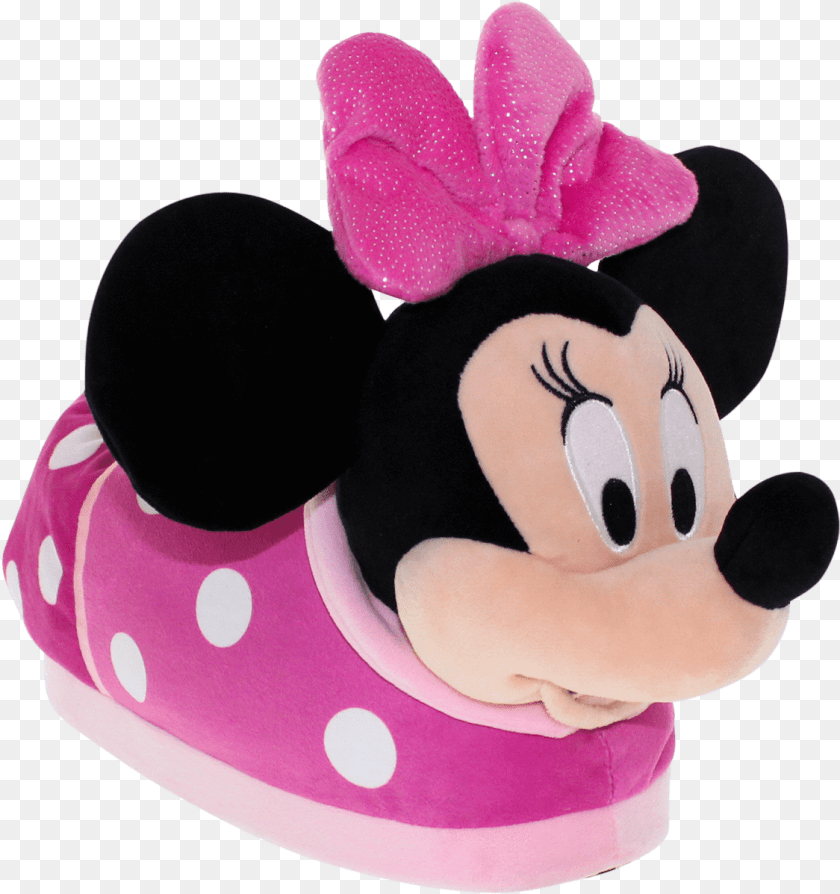 1125x1197 Minnie Mouse Slippers Pink, Cushion, Home Decor, Plush, Toy Sticker PNG