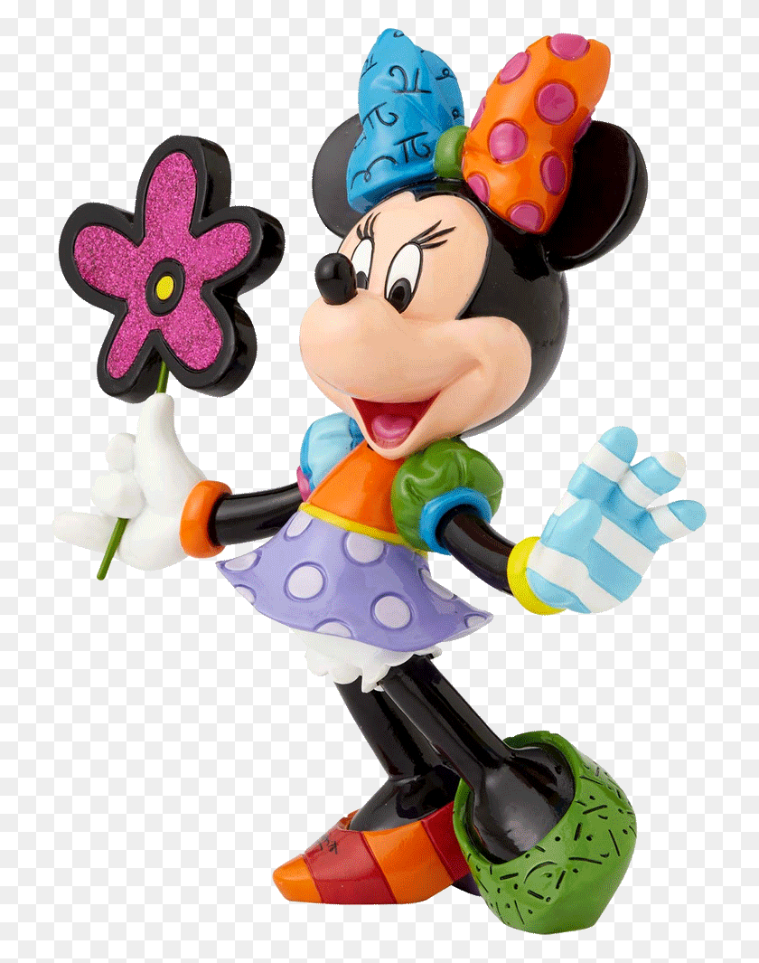 727x1005 Minnie Mouse With Flowers Figurine Minnie Mouse With Flower, Toy, Super Mario HD PNG Download