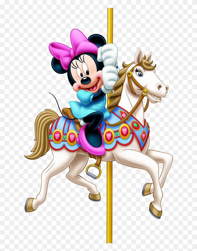 640x1009 Minnie On Horse Minnie On Carousel Minnie Mouse On A Horse, Toy, Amusement Park, Theme Park HD PNG Download