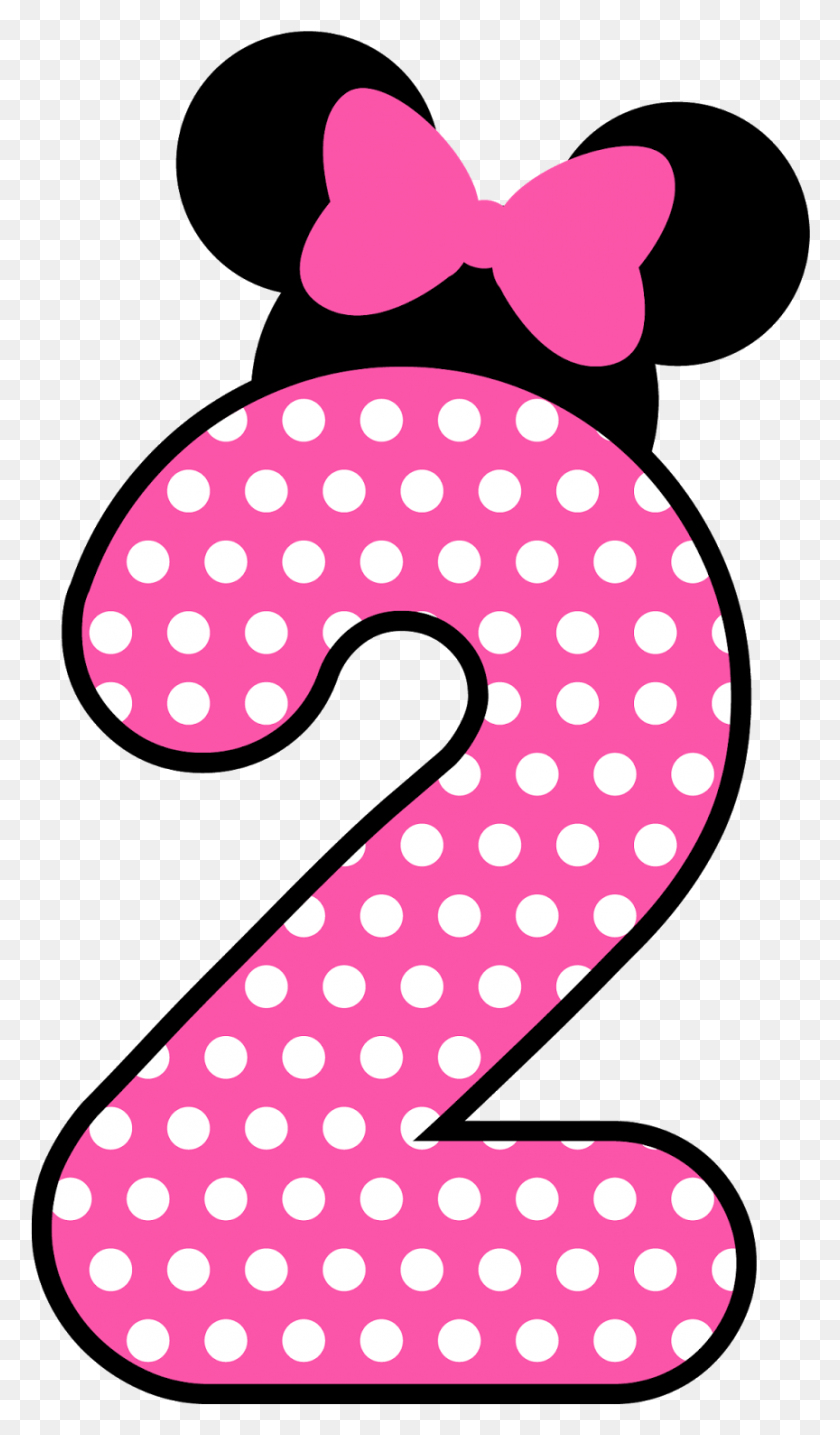 864x1524 Minnie Pink Style Alphabet 029 Minnie Mouse 2, Texture, Polka Dot, Number HD PNG Download