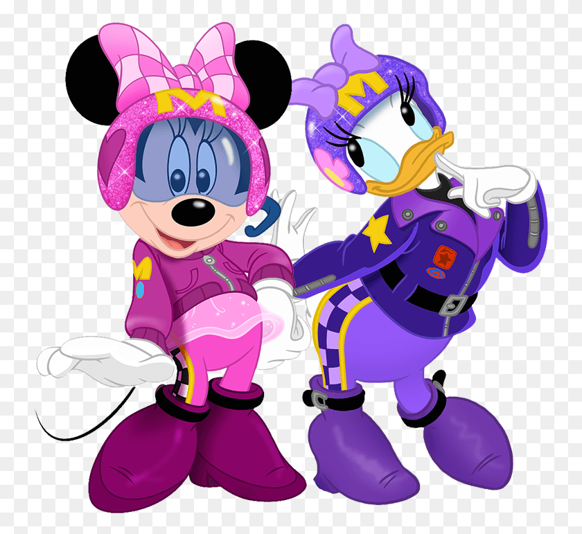 743x711 Minnie Y Margarita Racers Mickey Mouse And Roadster Racer, Graphics, Toy HD PNG Download