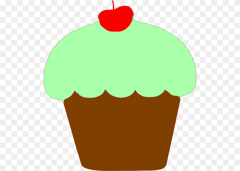 534x600 Mint Cupcake Clip Art, Cake, Cream, Dessert, Food Transparent PNG