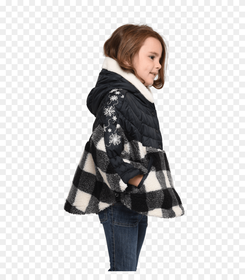 511x900 Minuet Cape Black Xs Girl, Clothing, Apparel, Person HD PNG Download