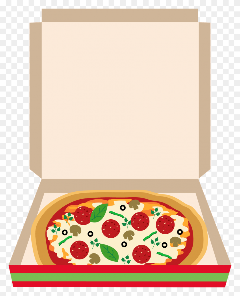 900x1126 Descargar Png Minus Pizza Fotos Álbum De Recortes Libro De Recetas Cocina Caixa De Pizza Desenho, Alimentos, Alfombra, Corbata Hd Png