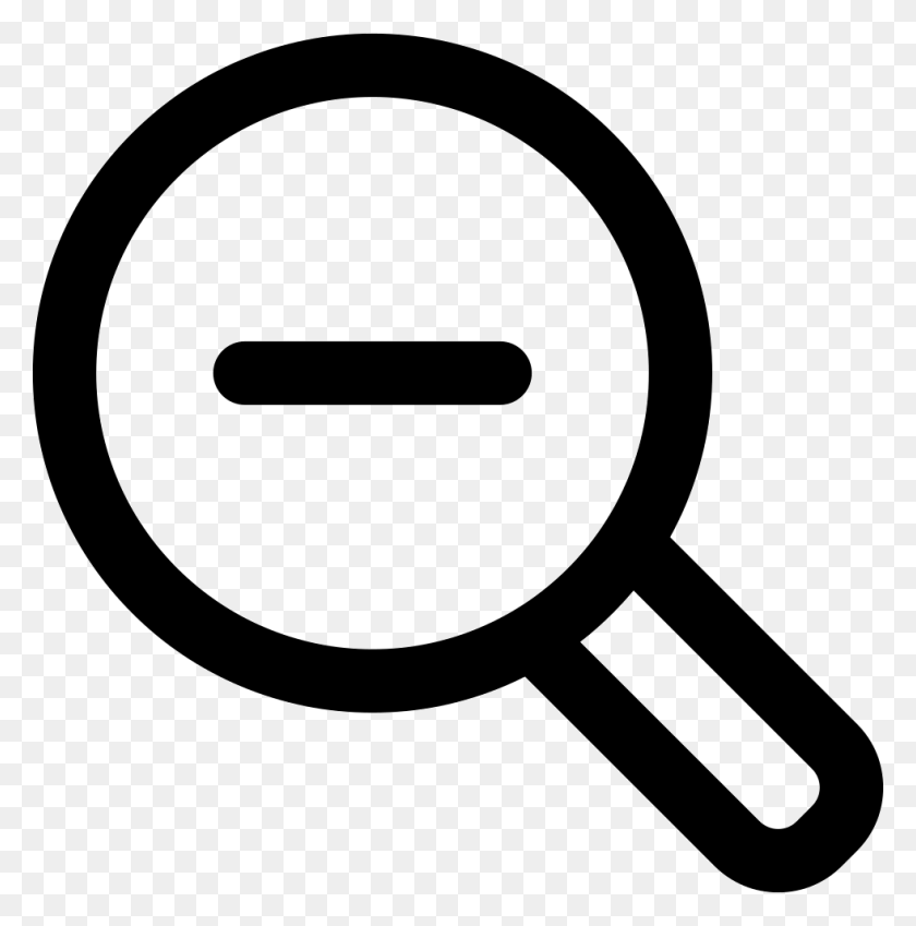 980x992 Minus Sign Magnifier Vector Icon, Magnifying, Tape HD PNG Download
