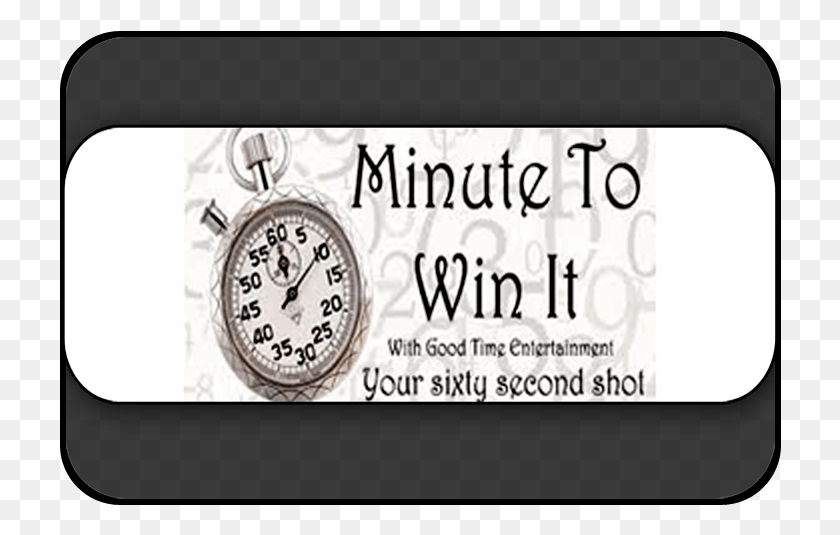 722x475 Minute To Win It Logo Minute To Win It Games, Stopwatch, Text HD PNG Download
