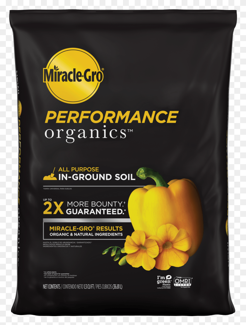 929x1250 Miracle Gro Performance Organics All Purpose In Ground Miracle Gro Performance Organics, Растение, Перец, Овощи Png Скачать
