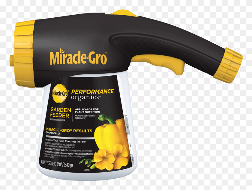 965x712 Miracle Gro Performance Organics Garden Feeder Front Miracle Gro Performance Organics, Blow Dryer, Dryer, Appliance HD PNG Download