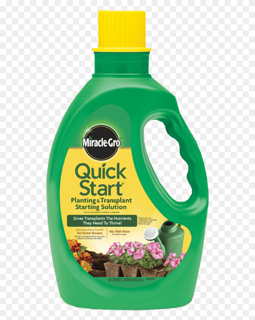 541x992 Miracle Gro Quick Start Planting Amp Transplant Starting Miracle Grow Fertilizer, Bottle, Shampoo, Fire Hydrant HD PNG Download