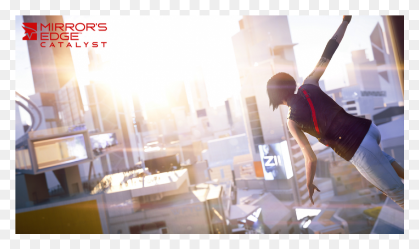 870x490 Mirror S Edge Catalyst Xbox One Mirror39s Edge Catalyst Ps, Person, Flare, Light HD PNG Download