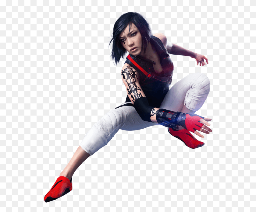 554x637 Mirrors Edge Clipart Mirror39s Edge, Person, Human, Clothing HD PNG Download