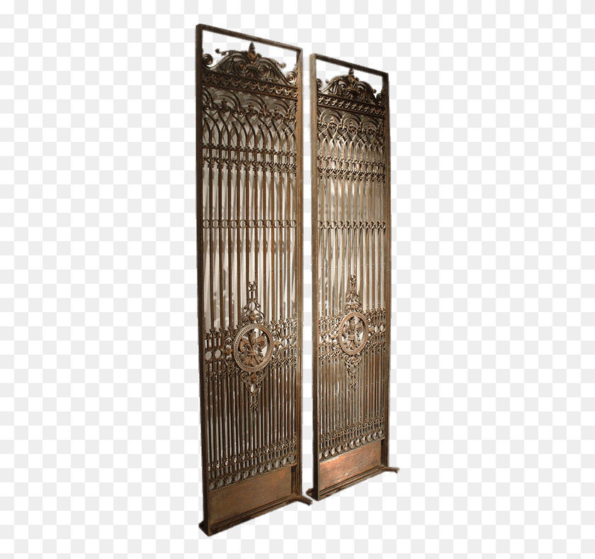 293x728 Miscellaneous Elevator, Door, Gate, Gold HD PNG Download