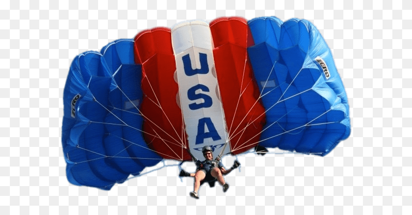 596x379 Miscellaneous Parachutes Parachuting, Adventure, Leisure Activities, Person HD PNG Download