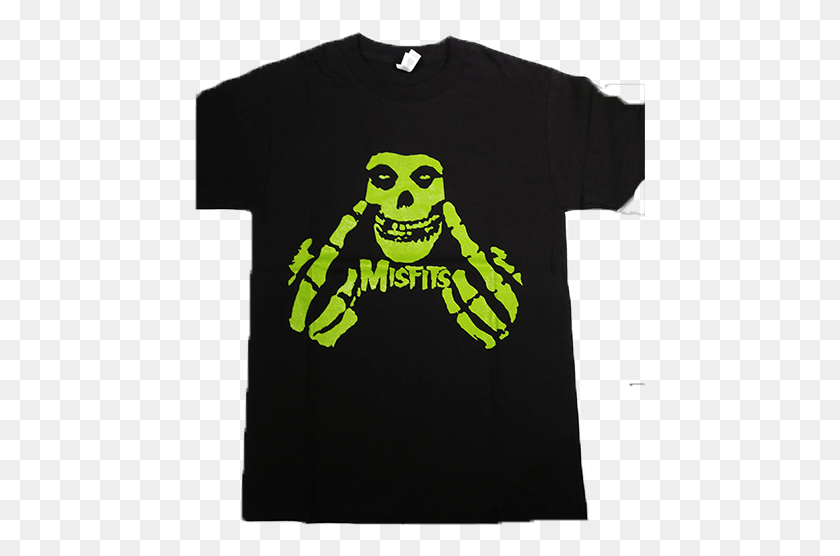 451x496 Misfits Skull, Clothing, Apparel, T-shirt HD PNG Download