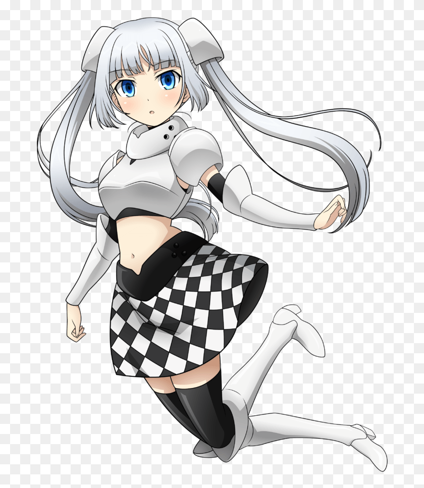 700x907 Miss Monochrome Is From The Popular Anime Boku No Pico Miss Monochrome, Comics, Book, Manga HD PNG Download