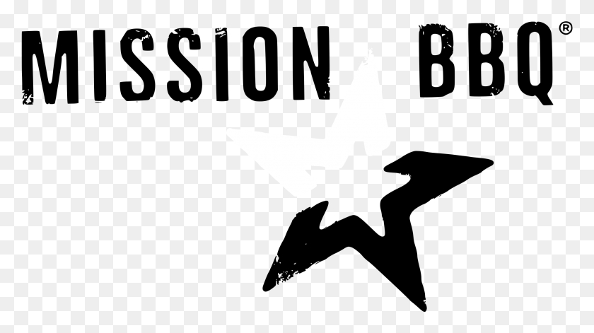 2400x1266 Mission Bbq Logo Black And White Mission Bbq, Symbol, Axe, Tool HD PNG Download
