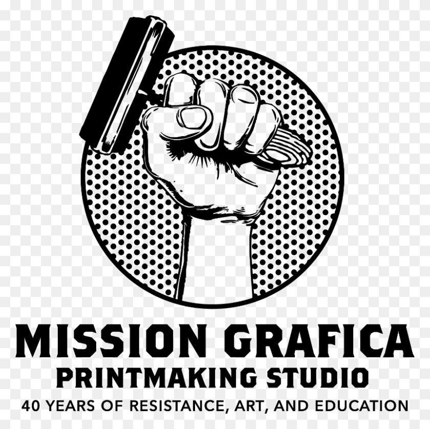 800x798 Mission Grafica Printmaking Studio 40 Years Of Resistance Printmaking, Gray, World Of Warcraft HD PNG Download