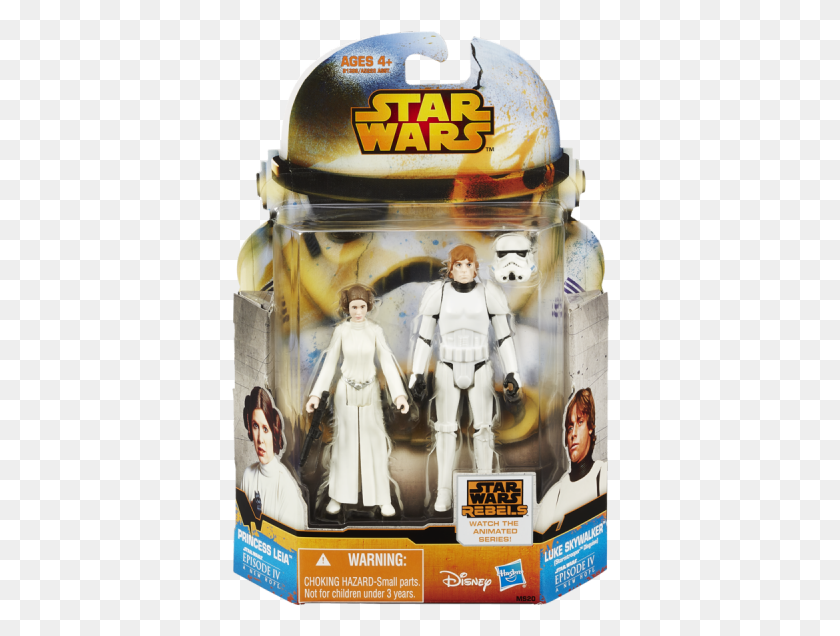 378x576 Mission Series 2 Packs Princess Leia Amp Luke Skywalker Star Wars Action Figures Bossk, Person, Human, Helmet HD PNG Download