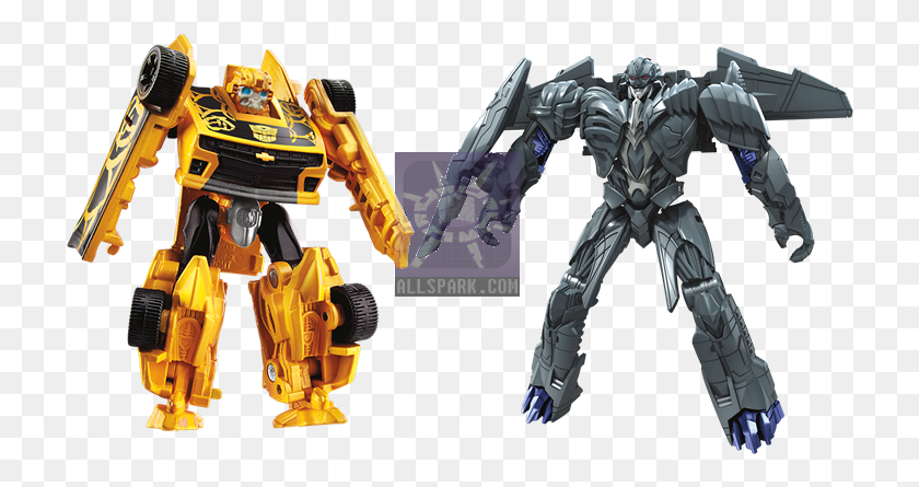 720x385 Mission To Cybertron Legion 2 Pack Bumblebee Amp Megatron Transformers Tlk Legion Class Hot Rod, Robot, Toy, Person HD PNG Download