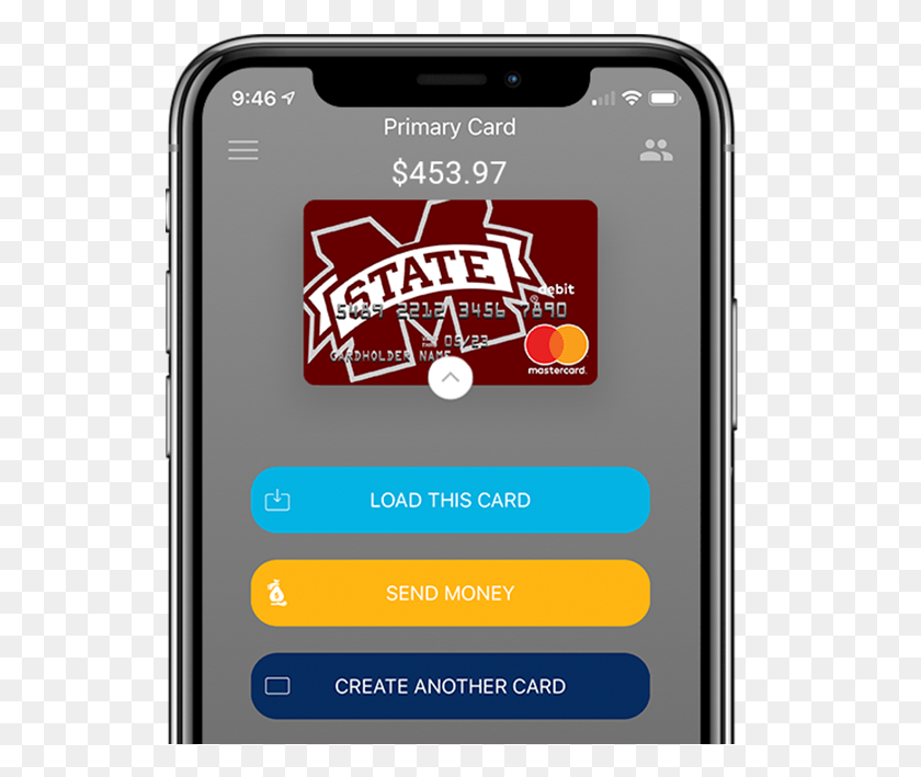 539x649 Mississippi State Bulldogs Fancard Prepaid Mastercard Mississippi State University, Phone, Electronics, Mobile Phone HD PNG Download