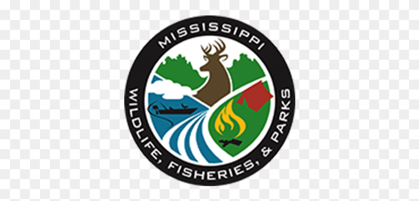 344x344 Mississippi Wildlife Fisheries And Parks Logo Mississippi Departamento De Pesca Y Parques De Vida Silvestre Png, Etiqueta, Texto, Animal Hd Png
