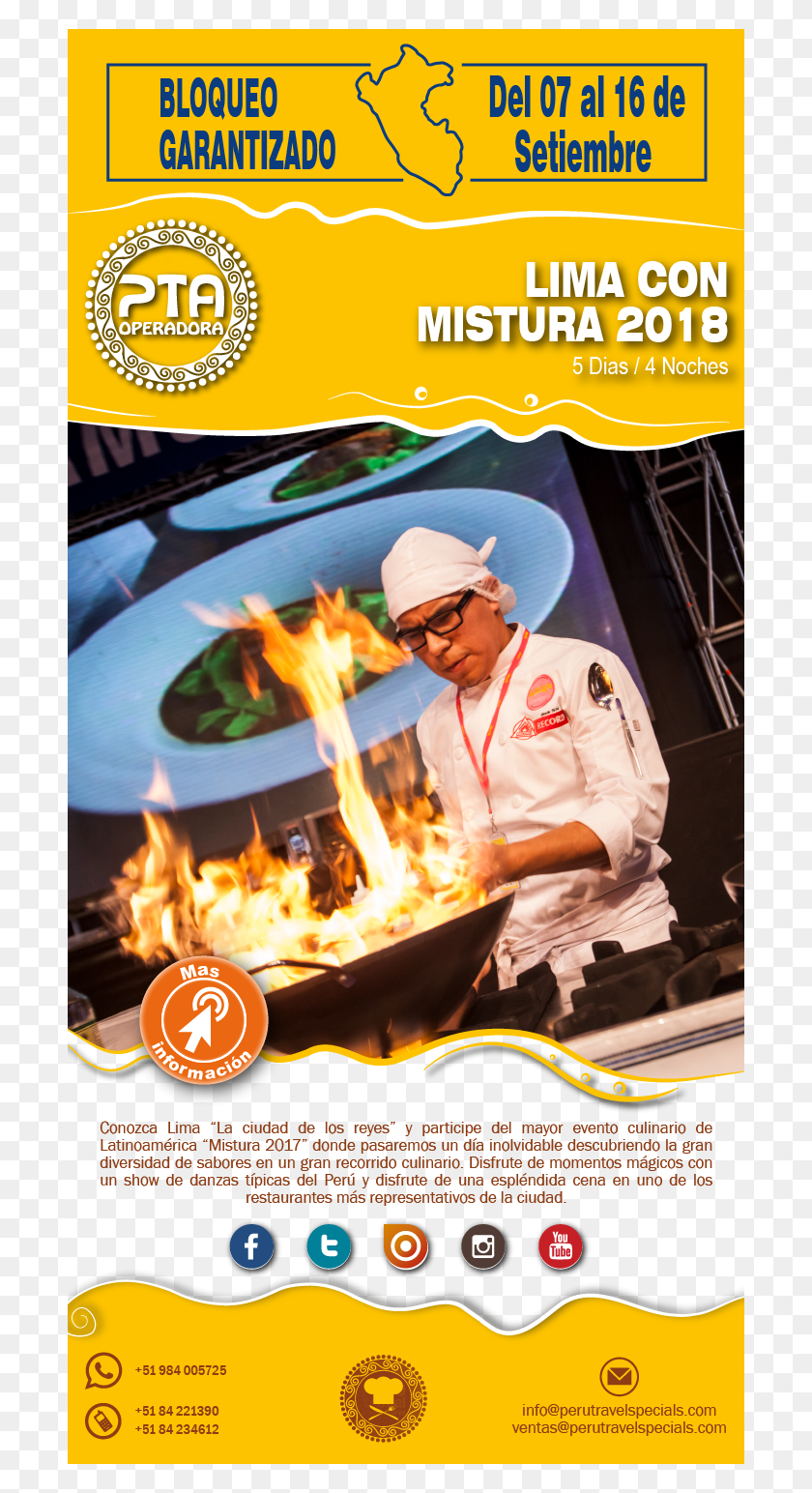 700x1484 Mistura 2018 Latam 03 May 2018 Poster, Person, Human, Fire HD PNG Download