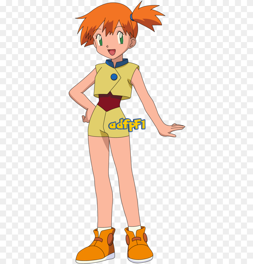 389x878 Misty Ag 01 By Adfpf1 Pokemon Misty Advanced Generation, Book, Comics, Publication, Person Clipart PNG