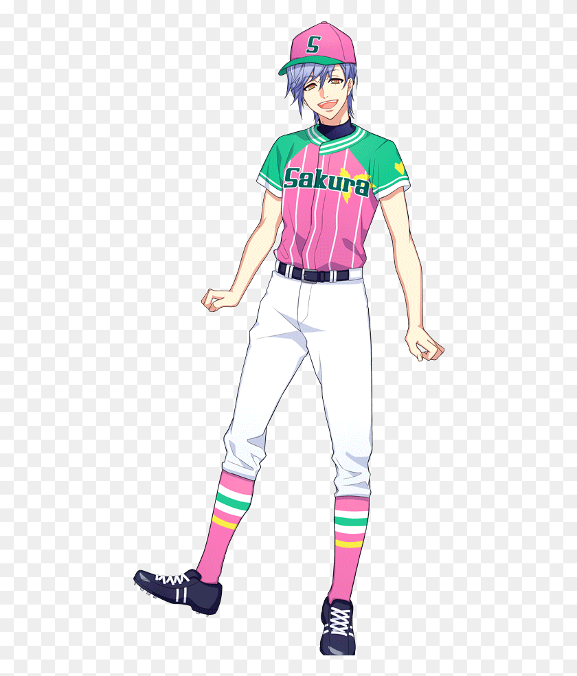 454x924 Misumi First Crush Baseball Fullbody Cartoon, Person, People, Clothing HD PNG Download