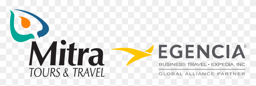3397x973 Mitra Travel, Логотип, Символ, Товарный Знак Hd Png Скачать