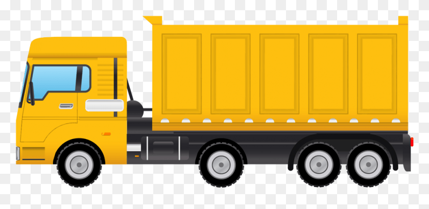 961x431 Mitsubishi Fuso Dump Truck Clipart Truck Side View Clipart, Trailer Truck, Vehicle, Transportation HD PNG Download