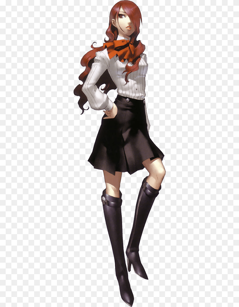 325x1075 Mitsuru Kirijo Render Female Persona 3 Characters, Book, Clothing, Publication, Comics Sticker PNG