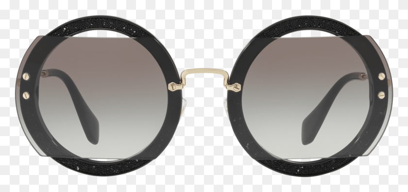 1451x624 Miu Miu Reveal Glitter Eyewear Miu Miu Sunglasses Glitter Cutout, Accessories, Accessory, Goggles HD PNG Download