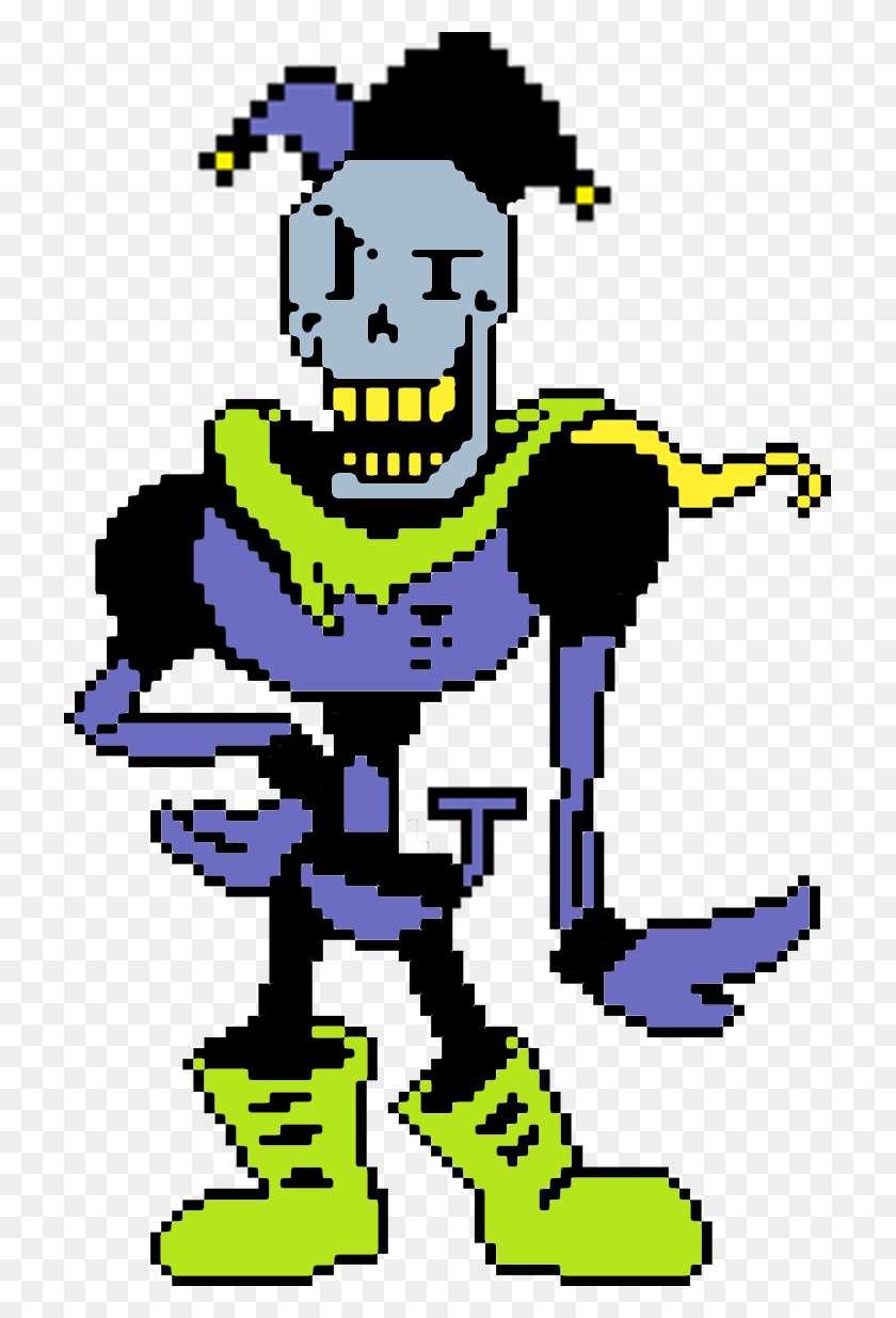 719x1175 Mix Of Jevil And Papyrus, Poster, Advertisement, Robot HD PNG Download