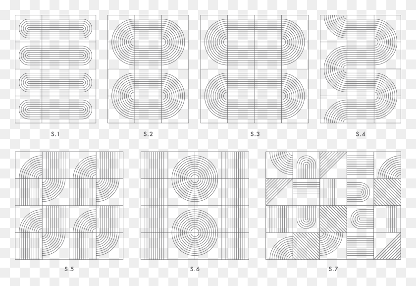 1712x1135 Mixed Tile Patterns Monochrome, Indoors, Number, Symbol HD PNG Download
