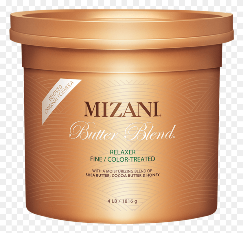 795x761 Mizani Butter Blend Rhelaxer Original Formula Fine, Label, Text, Box HD PNG Download
