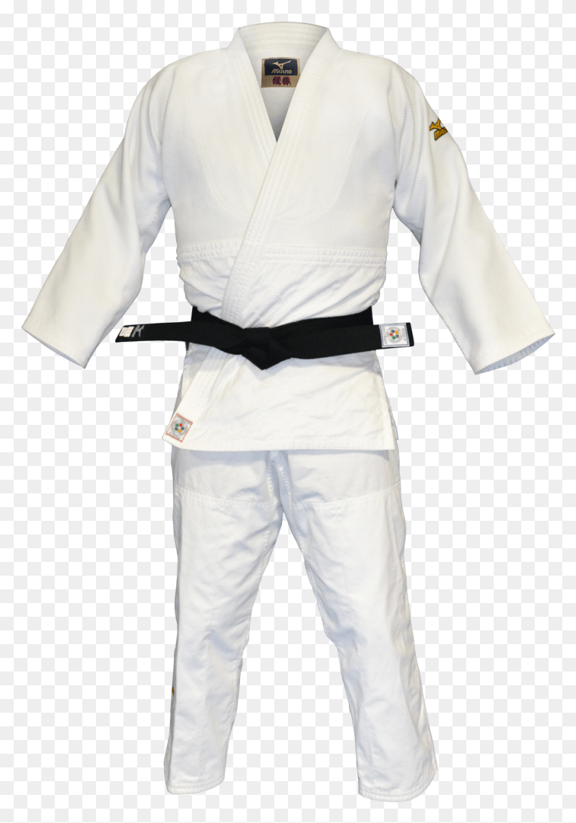 948x1387 Mizuno White Yusho Comp Ijf Aprobado Uniforme De Judo Todo Jiu Jitsu Brasileño, Persona, Humano, Karate Hd Png