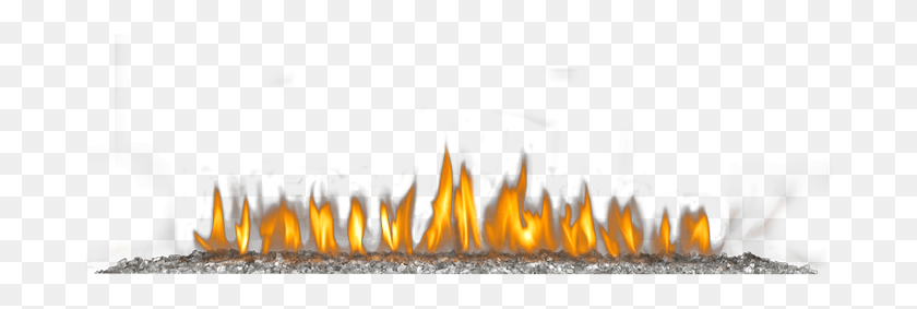 685x223 Mkgc Clear Glass Ember Bed Flame, Fire, Bonfire, Fireplace HD PNG Download