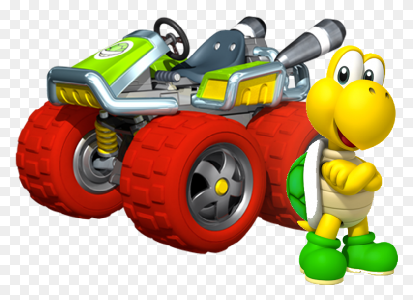 849x600 Mkpc Koopa Troopa Mario Kart 7 Koopa Troopa, Toy, Kart, Vehículo Hd Png