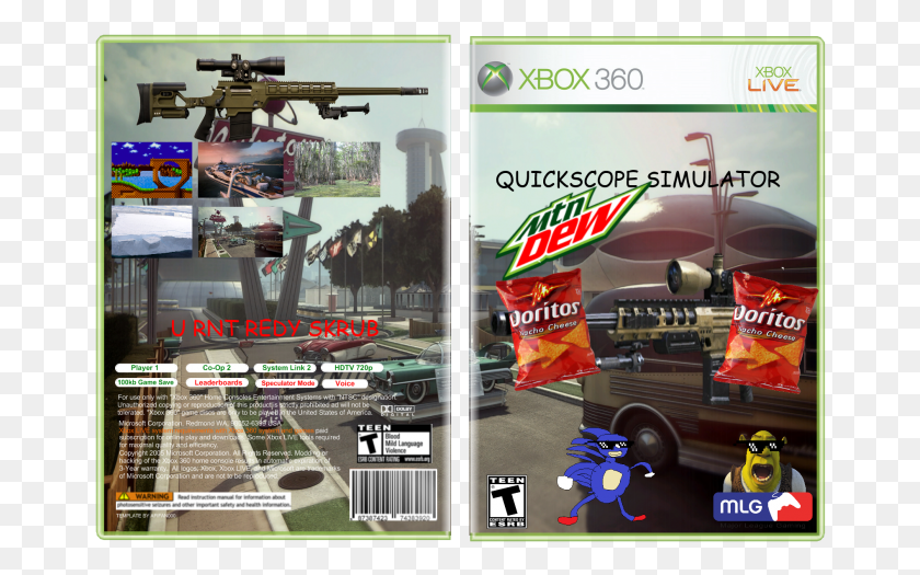 668x465 Mlg Quickscope Xbox 360 No Scope, Gun, Weapon, Weaponry HD PNG Download