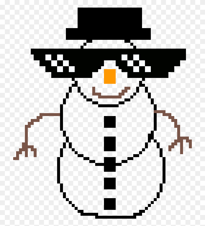 733x865 Descargar Png / Mlg Snowman Mlg Noob, Pac Man Hd Png