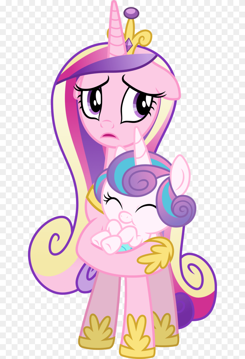 648x1231 Mlp Cadence And Flurry Heart, Purple, Baby, Person, Face Sticker PNG