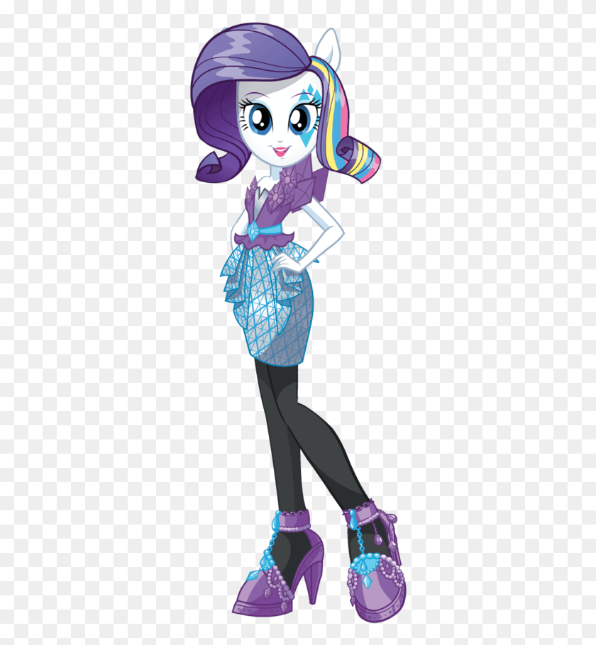 308x850 Mlp Eg2 Rainbow Rocks Rarity New Look By Ytpinkiepie2 Mlp Eg Rainbow Rocks Rarity, Doll, Toy, Dance Pose HD PNG Download