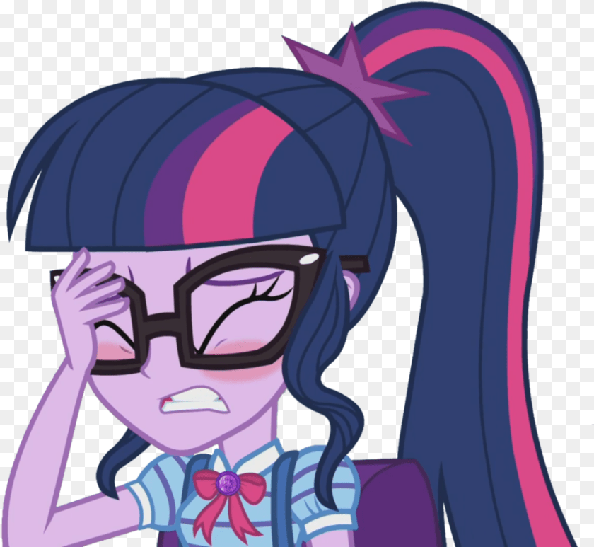 918x845 Mlp Equestria Girls Series Sci Twi Face Palm By Thebarsection Mlp Equestria Girls Sci Twi, Book, Comics, Publication, Baby Sticker PNG