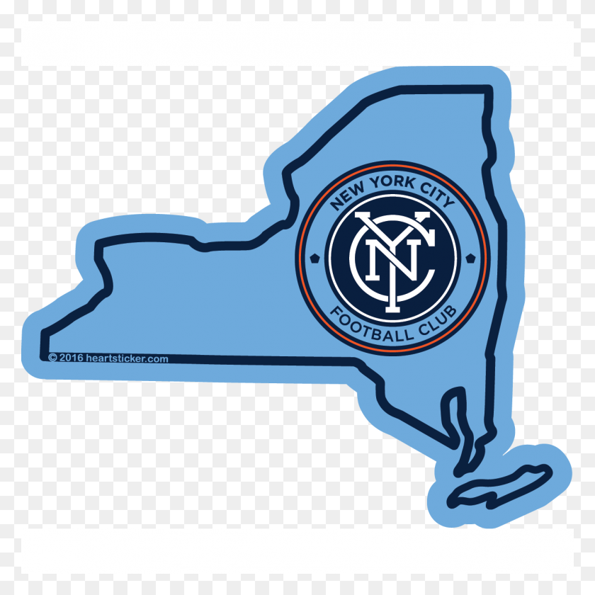 1250x1250 Mls New York City Fc Stickerall Weather Premium Vinyl New York City Fc Logo, Paper, Appliance, Text HD PNG Download