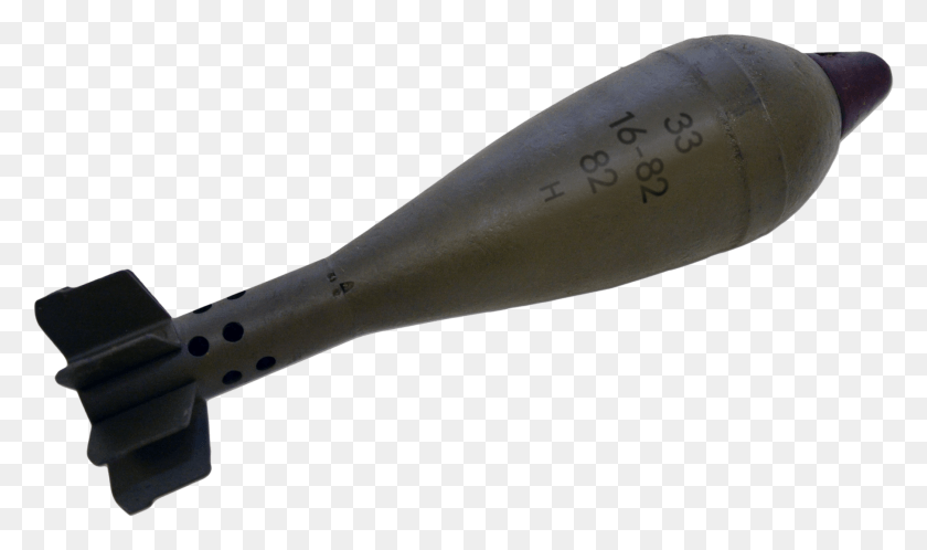 1809x1018 Mm Mortar Bomb He Missile, Machine, Tool Hd Png