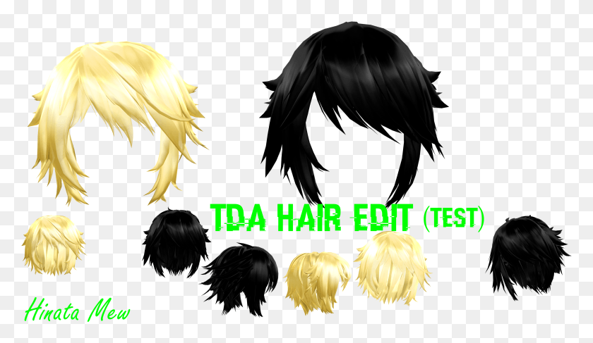 4075x2236 Mmd Model Hair Male, Person, Human, Black Hair HD PNG Download