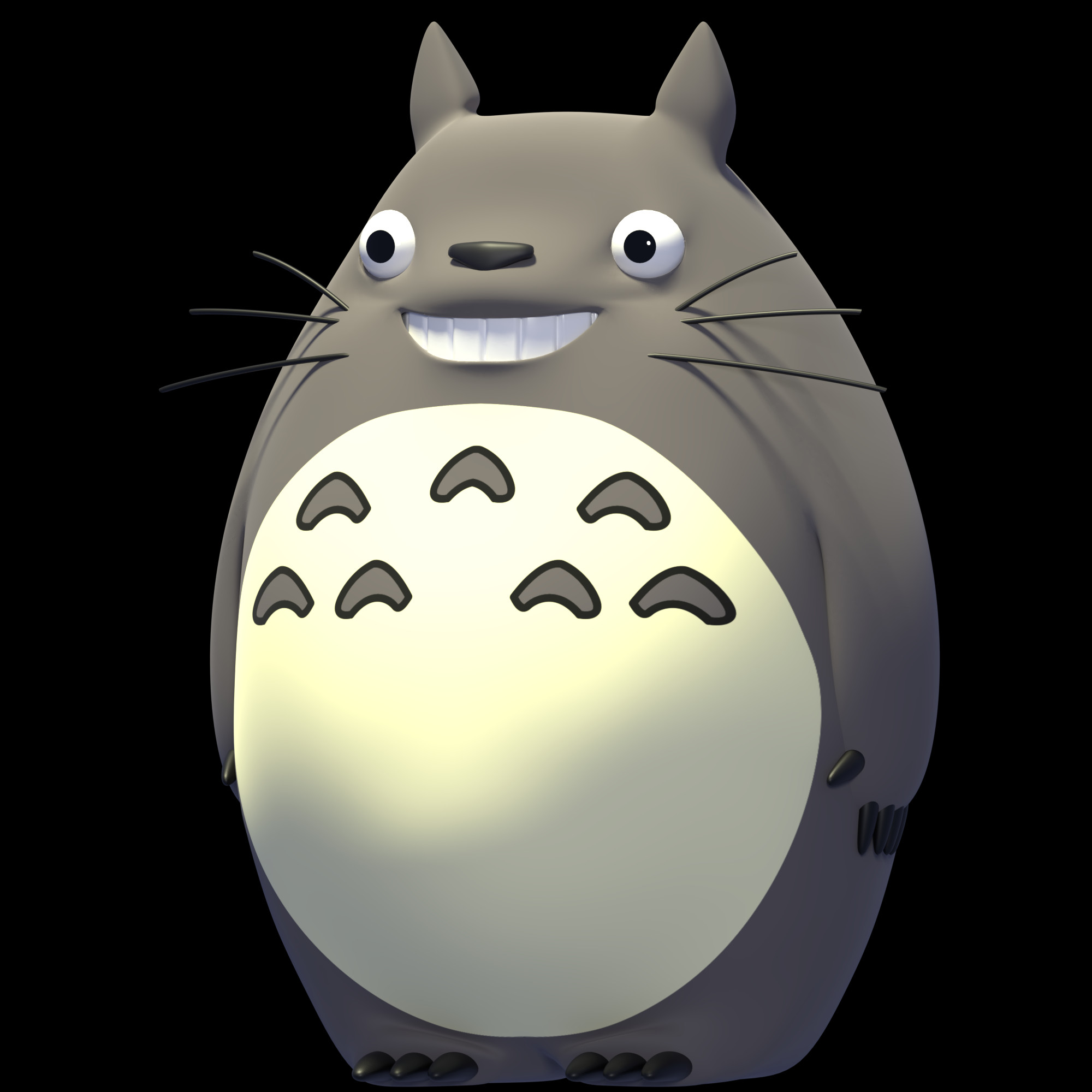 2000x2000 Mnt Totoro Cartoon, Snowman, Winter, Snow HD PNG Download
