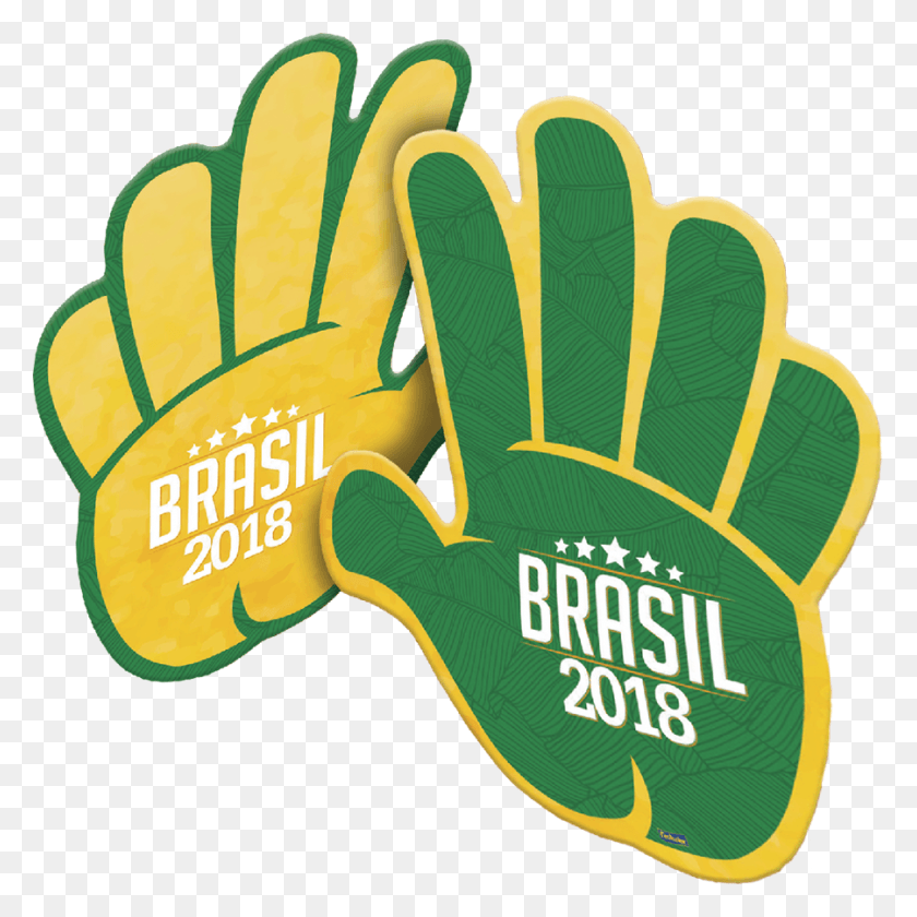 900x900 Mo Torcedor 06 Unidades Copa 2018 Festcolor 2018 World Cup, Clothing, Apparel, Glove HD PNG Download