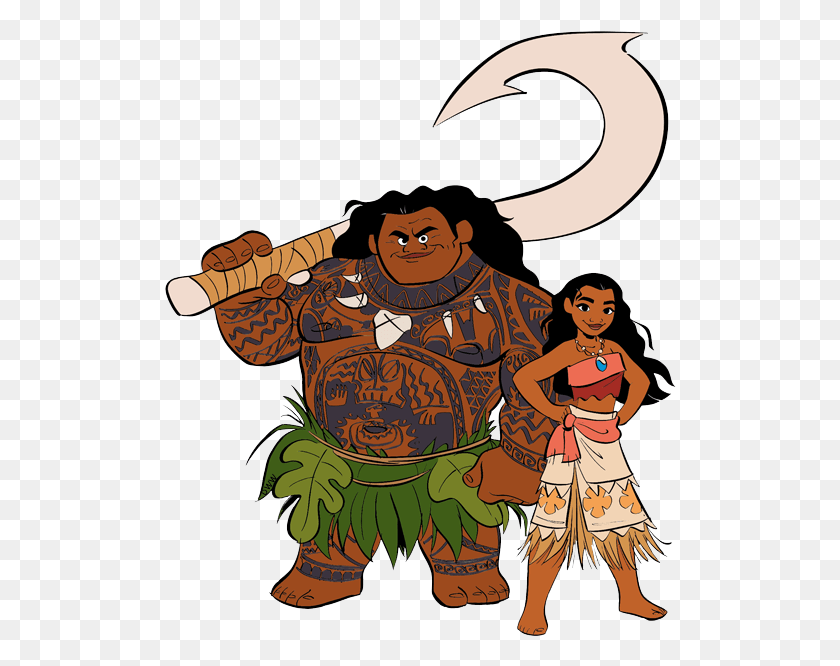 512x606 Moana And Maui Moana Clipart Transparent, Person, Human, Tribe HD PNG Download